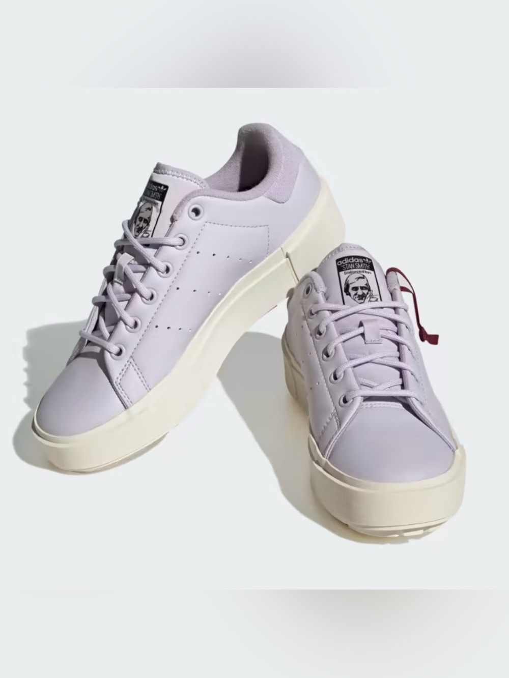 ADIDAS STAN SMITH BONEGA Platform lilac Streetwear Sneakers - Light Lavender 9.5